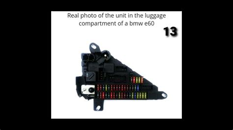 Bmw 5 E60e61 Luggage Compartment Fuse Box Diagram With Location Details Shorts Bmw Fuse Box