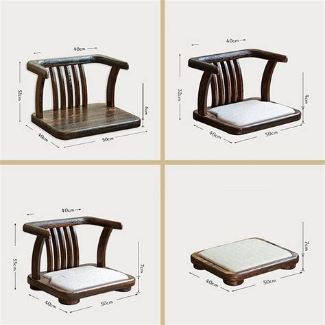 Buy Sinkita Tatami Floor Chair Wood Zaisu Seating Japanese Outdoor