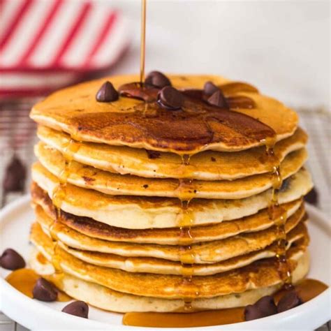 Chocolate Chip Pancakes Easy Recipe Little Sunny Kitchen