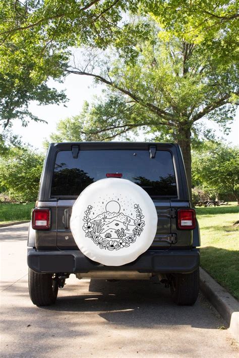 Desert Floral Scene Tire Cover Desert Scene Jeep Tire Cover Etsy