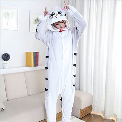 Special Offer Womens Character Cat Pattern Animal Costume Full Sleeve