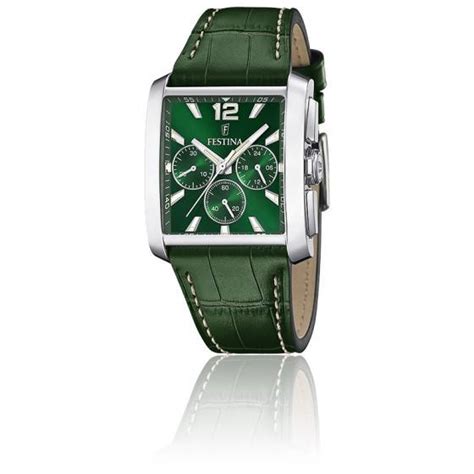 Montre Timeless Chronograph Cuir Vert F20636 3 Festina Ocarat