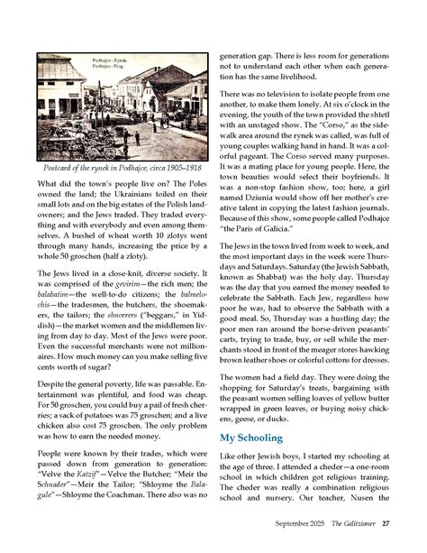 Holocaust Memoir by Polish-Jewish Ghetto survivor in the Polish Ukraine