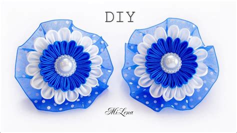 Diy Scrunchy With Kanzashi Flowers Kanzashi