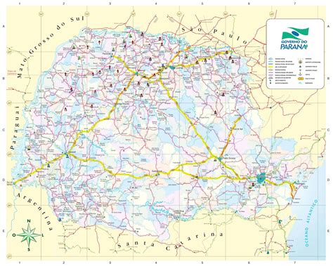 Mapa Do Paraná Para Imprimir - NAZAEDU