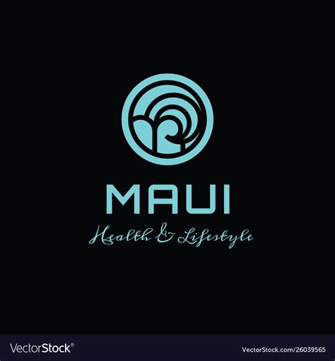 Maui Logo Royalty Free Vector Image Vectorstock