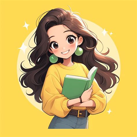 Una chica latina de veinte años estudiando para los exámenes Vector Premium generado con IA