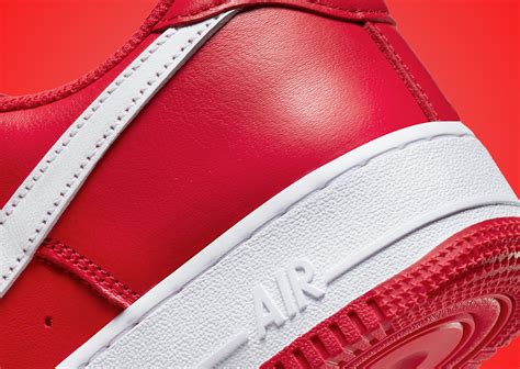 Nike S Air Force 1 Low Arrives In A Fiery Hot University Red Sneaker News