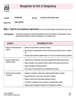 Fillable Online Oten Edu Undertake Confined Space Rescue Oten Edu Fax