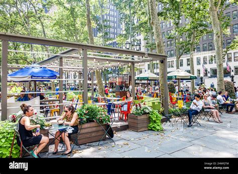 New York City NY NYC Manhattan Midtown Bryant Park Southwest Porch