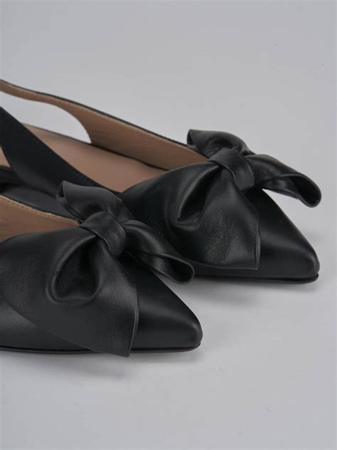 Ballerine Tacco Cm Pelle Nero Barca Stores