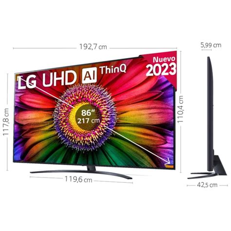 LG 86UR81006LA- 86-4K Ultra HD- Procesador α7 4K Gen6- Smart TV- WebOS23