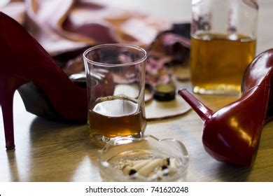 Sexy Lingerie High Heels Glass Bottle Stock Photo 741620248 Shutterstock