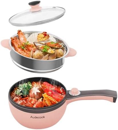 Hytric Electric Hot Pot L Portable Nonstick Frying Pan Multifunction Electric Skillet For