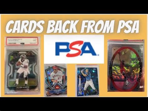 PSA Graded Sports Card Reveal Cards Came Back From PSA Let S See The