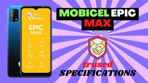 Mobicel Epic Max Full Specs And Review Youtube