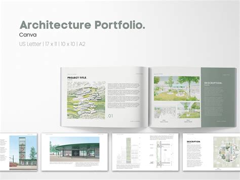 Architecture Portfolio Template | Branding & Logo Templates ~ Creative Market