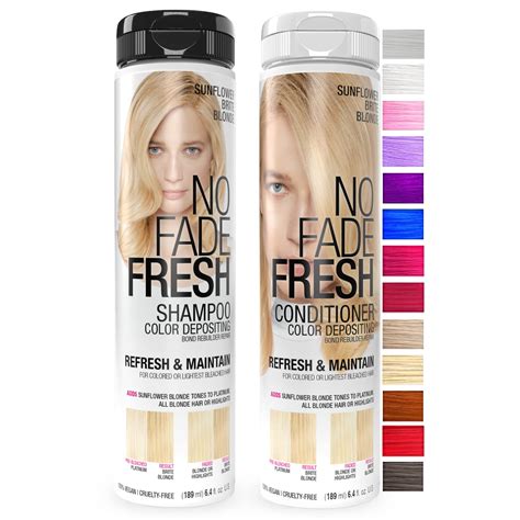 Amazon.com : No Fade Fresh Sunflower Bright Blonde Depositing Shampoo