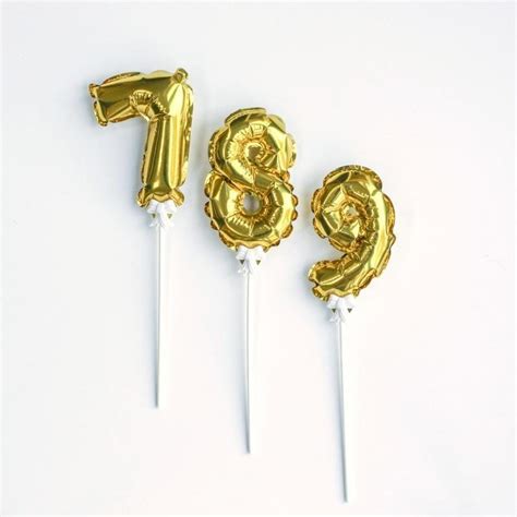 Number Balloon For Cake Toppers And Table Numbers Pretty Little Party Shop