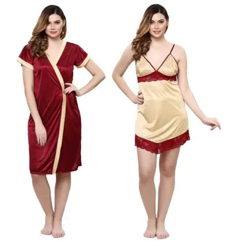 Buy Re Ok Honeymoon Sleepwear Night Dress Sett Sexy Nighty Hot