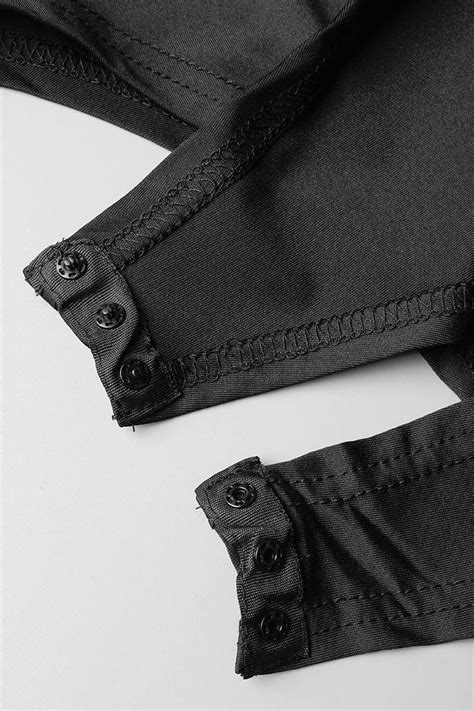 Wholesale Black Sexy Patchwork Hot Drilling See Through Half A Turtleneck Long Sleeve Two Pieces