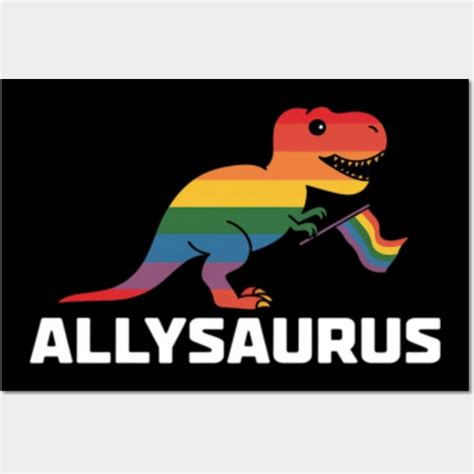 Allysaurus Trans Ally T Rex Dinosaur Gay Pride Parade LGBT Allysaurus Trans Ally T Rex