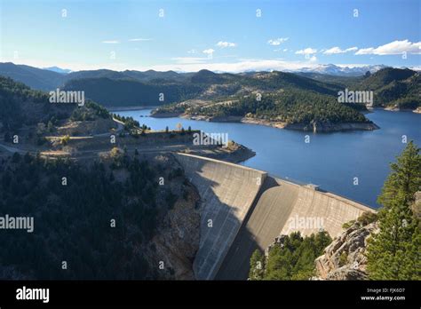 Gross Reservoir And Dam In The Colorado Rocky Mountains Stock Photo Alamy