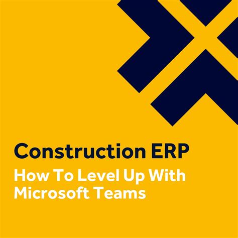 Xperience on LinkedIn: #construction #erp #microsoftteams