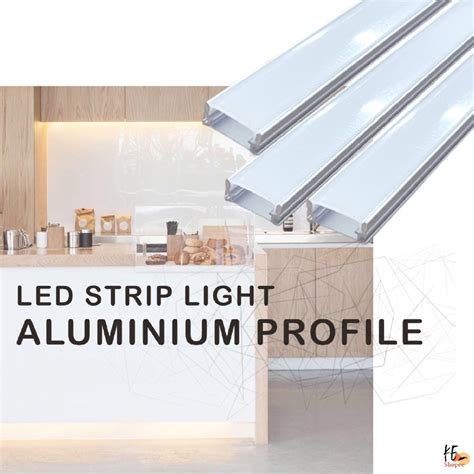 Led Strip Light Aluminium Profile U V Yw Shape Shopee Singapore