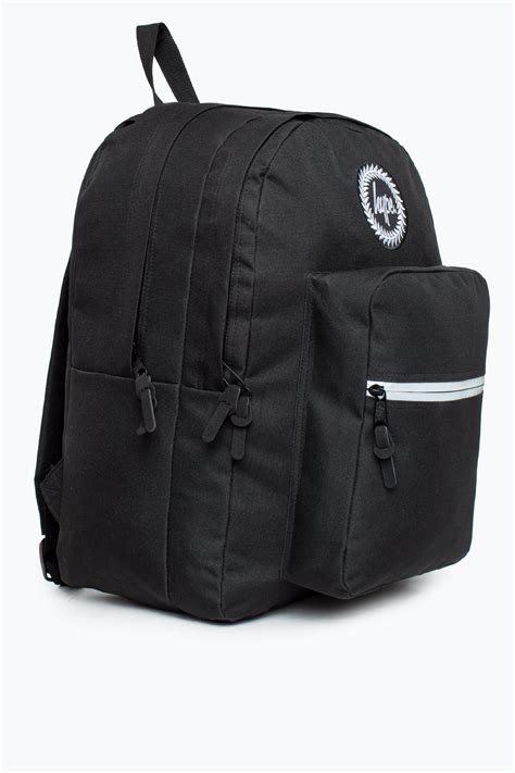 Hype Black Plain Utility Backpack Justhype Ltd