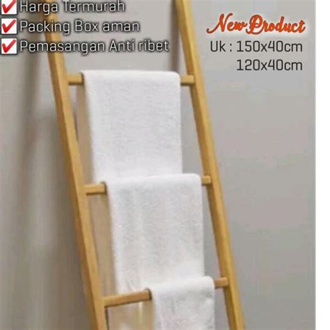 jual xrmv ladder hanger tangga kayu rak sajadah rak handuk rak