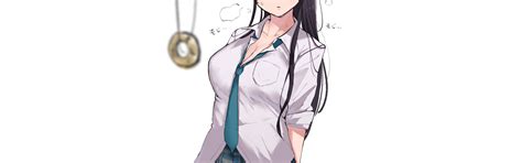 Скачать обои girl sexy anime pretty babe uniform short skirt