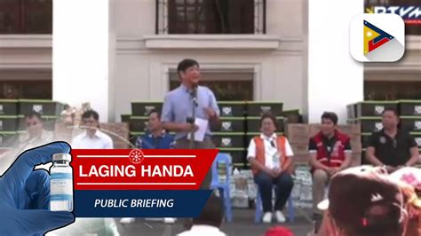 PBBM Pinangunahan Ang Pamamahagi Ng Tulong Sa Mga Nasalanta Ng Bagyong