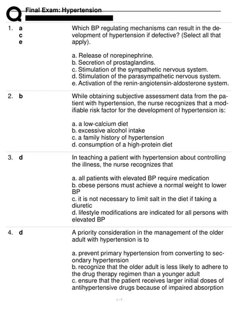 FOCUSED EXAM-HYPERTENSION AND TYPE 2 DIABETES SHADOW HEALTH