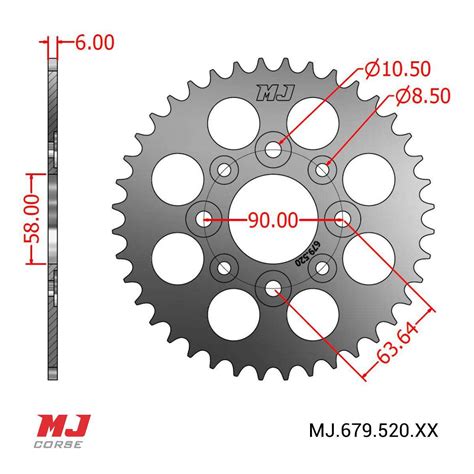 MJ Hintere Kettenräder Für Honda CMX 250 LA MJ Corse