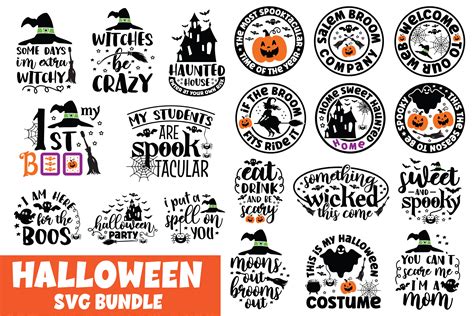 Halloween Quotes Svg Bundle By Creativesvgzone Thehungryjpeg