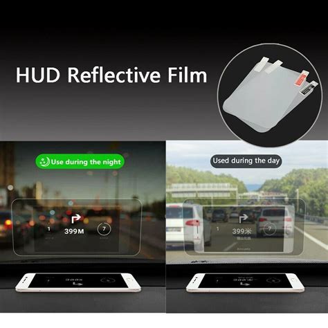 Купить Телефон GPS Прозрачный HUD проектор автомобиля Наклейка на ...