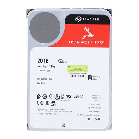 20 TB 3 5 INCH HDD ฮารดดสก 3 5 นว SEAGATE IRONWOLF PRO 7200RPM