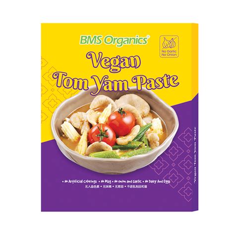 BMS Organics - Vegan Tom Yum Paste (No Onions & Garlic) (200G) – BMS ...