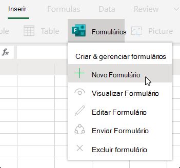 Criar Um Formul Rio O Microsoft Forms Suporte Do Office