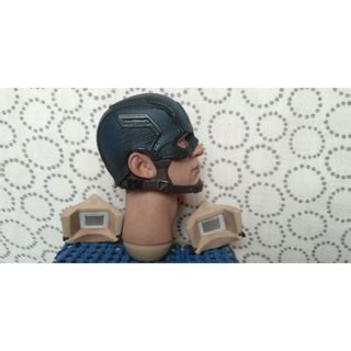 全新拆賣 HOT TOYS MMS536美國隊長 面罩頭雕 脖子連接器加替換嘴型2個 復仇者聯盟 終局之戰鋼鐵人蝙蝠俠 蝦皮購物