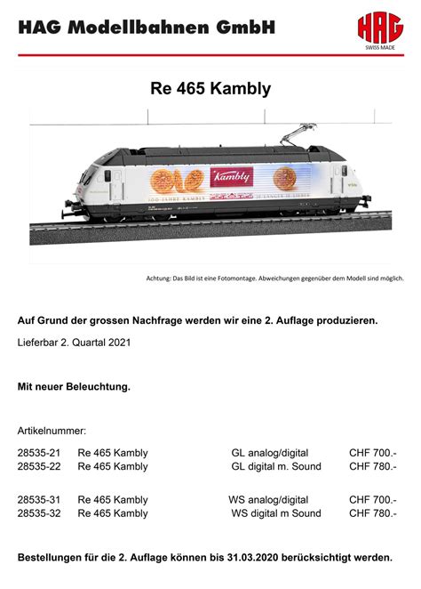 Hag Bls Re Kambly Electric Locomotive Trainsdepot Org