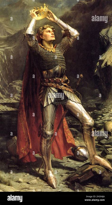 Vintage Arthurian Legend Art Stock Photo Alamy