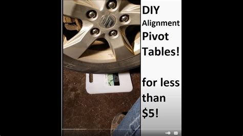 Diy Wheel Alignment Pivot Tables Or Turntables Youtube