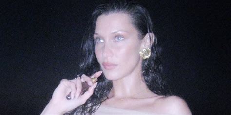 Bella Hadid Wears The Tiniest Red String Bikini Out In The Snow