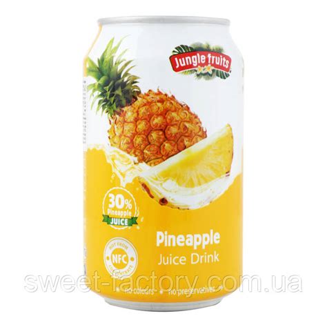 Купить Фруктовый напиток Jungle Fruits Pineapple 330ml, цена 119 ...