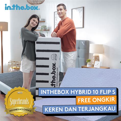 Kasur Lipat Busa In The Box Hybrid Flip S Gratis Bantal Lazada