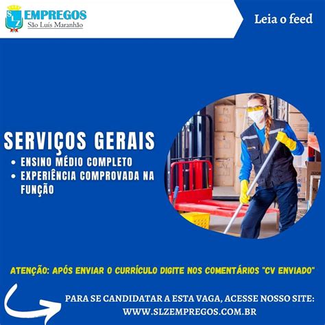 SERVIÇOS GERAIS - SLZ Empregos