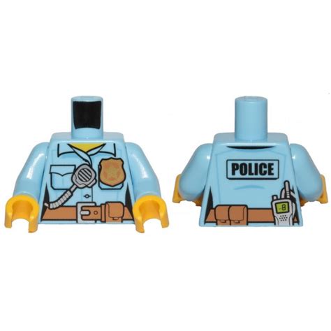 Torses Lego® Lego® Mini Figurine Torse Policier Femme Avec Badge Doré La Boutique Briques