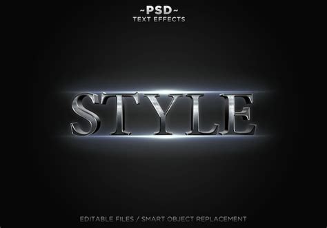 Texto Editable De Efectos De Estilo Realista 3d Archivo Psd Premium